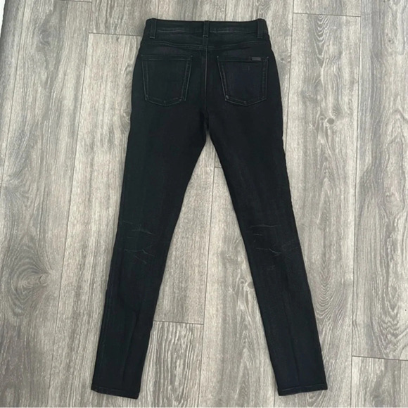 Saint Laurent SKINNY-FIT JEANS IN WORN BLACK STRETCH DENIM - Picture 10 of 12